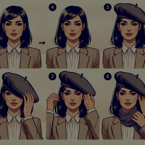What's the Best Method to Wear a Beret in a Work Environment?